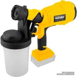 Pistola de Pintura Vonder IPPV 1826 18V a Bateria Pulverizador Portátil Sem Carregador