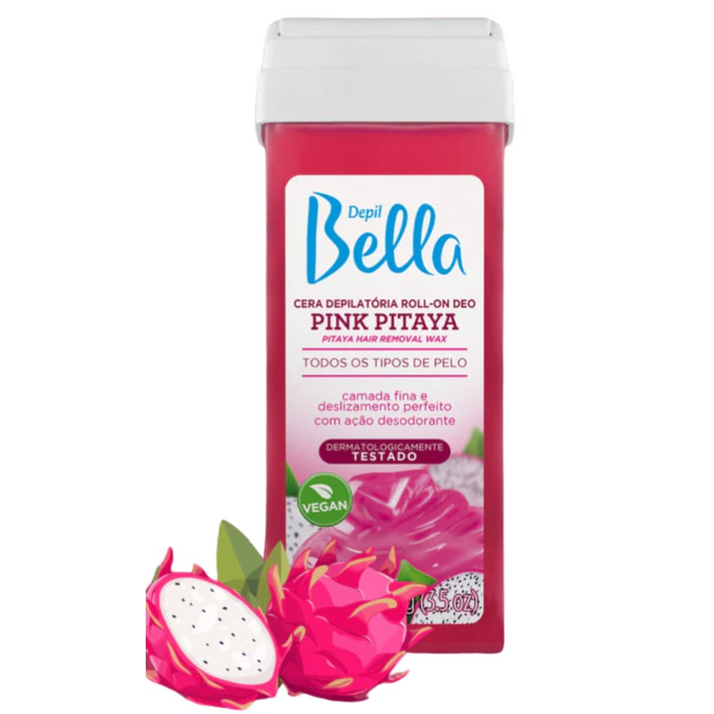 Cera Depilatória Roll-on Pink Pitaya 100G - Depil Bella