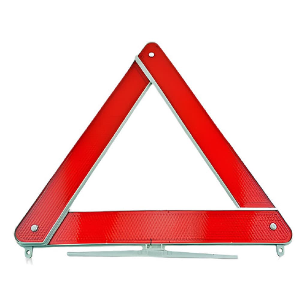 Triangulo Segurança Sinalização Carro Universal Base Bran