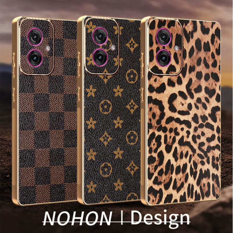 Capa de Celular Couro para Motorola Moto G06 G54 G34 G75 G86 G85 G56 G15 G55 G35 G24 Power G14 5G Capinha anti impacto