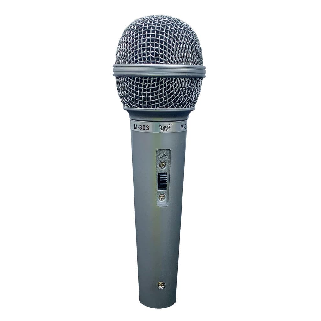 Microfone Profissional De Mão Com Fio Dinâmico Karaokê Palestras Anti-Ruido Entrada P10 e XLR