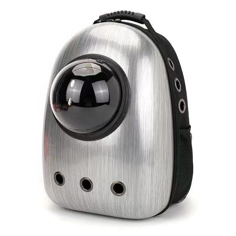 Mochila de Transporte Pet, respirável e com visão Cinza