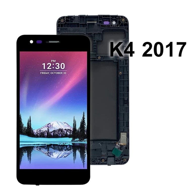 Tela Frontal Display Lcd LG K4 2017 X230 X230ds Com Aro