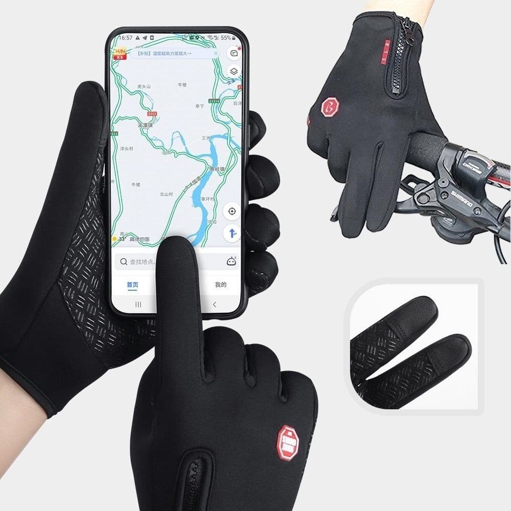 Luvas De Pilotagem Ajustáveis Touch screen  Para Motocicleta Motoqueiro e Bicicleta Bike