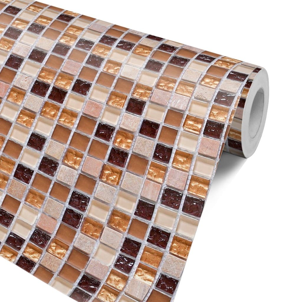 Papel de Parede Pastilhas Marrons — Tons Claros e Escuros para Detalhes Elegantes na Cozinha