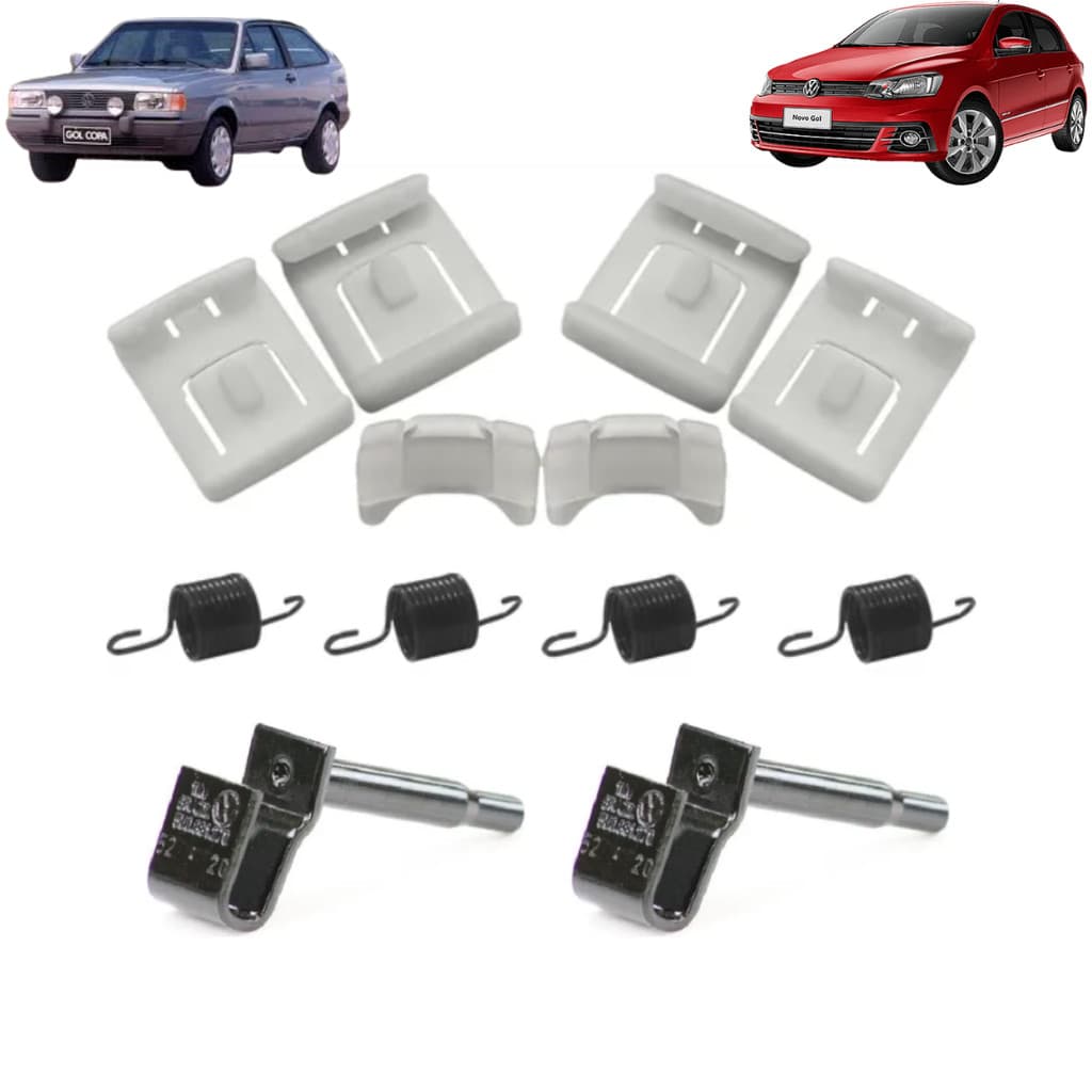 Kit Bucha Guia e Pino Trilho Banco Gol Voyage G2 G3 G4 G5