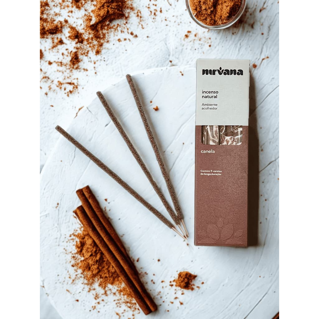 Incenso Natural Canela - Nirvana - 9 varetas