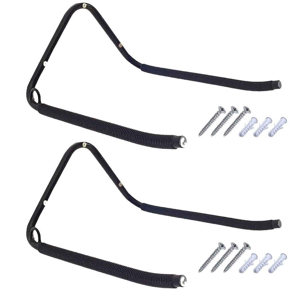 2 Suporte Para Bicicleta Parede Horizontal Bike Mtb Ou Speed Bike Preto