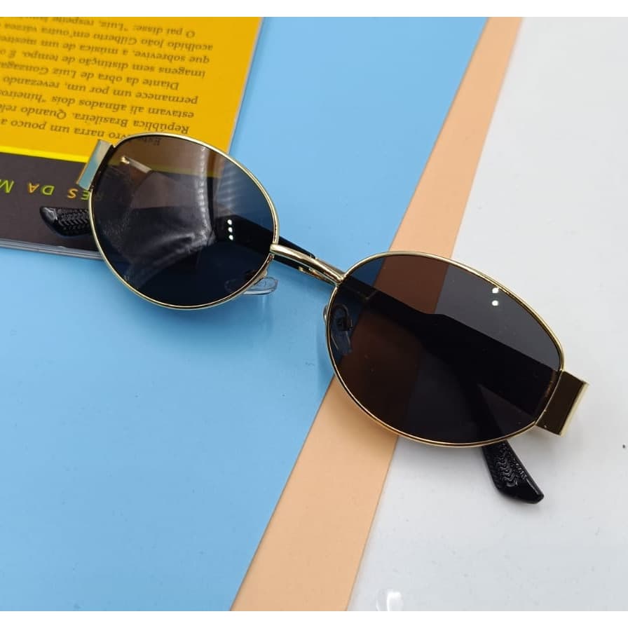Óculos de Sol Feminino Oval Tendencia Europeia Blogueira Praia