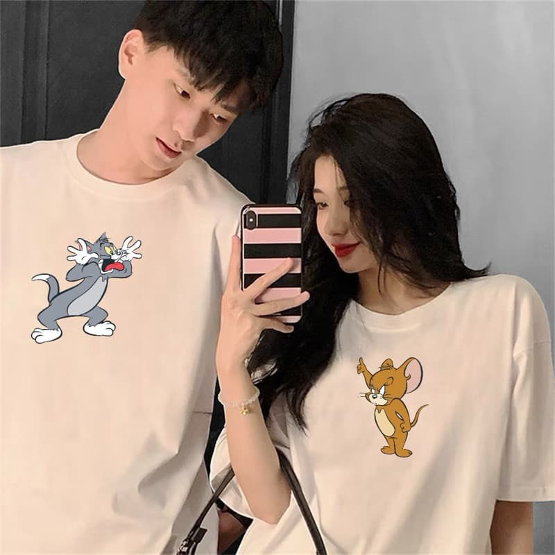 Kit 2 Camiseta Oversized kit mozão Dia Dos Namorados camisetas basicas Tom e Jerry