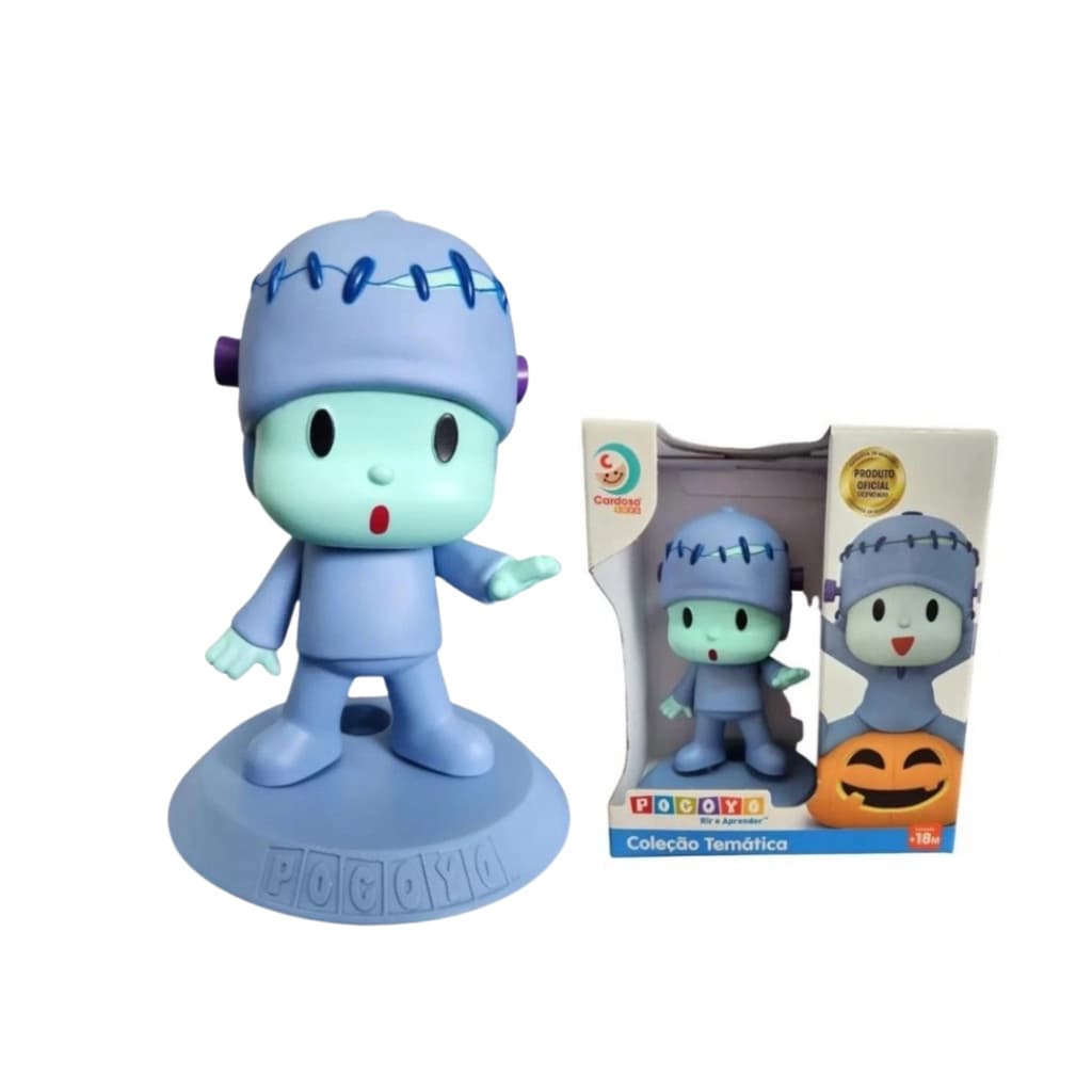 Boneco Pocoyo De Vinil Halloween Frankenstein 20cm - Cardoso 3079