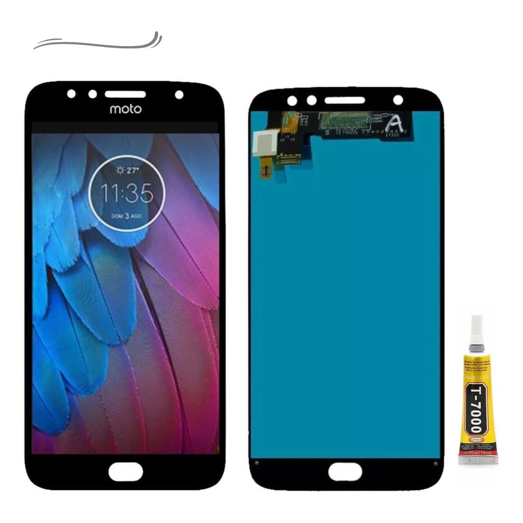 Tela Compativel Frontal Completa Touch + Display Moto G5s Plus Xt1802  + COLA LOJA AC-2