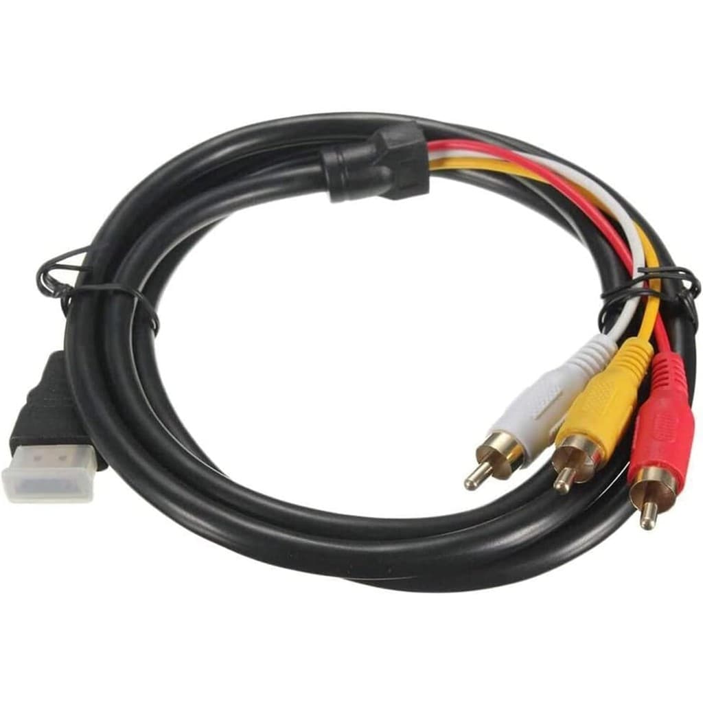 Cabo HDMI para RCA TV HDMI macho para 3 RCA fêmea av cabo conversor de vídeo áudio componente adaptador 1080p cabo para