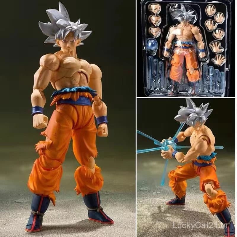 Goku Instinto Superior 15 cm Articulado Boneco Dragon Ball Z