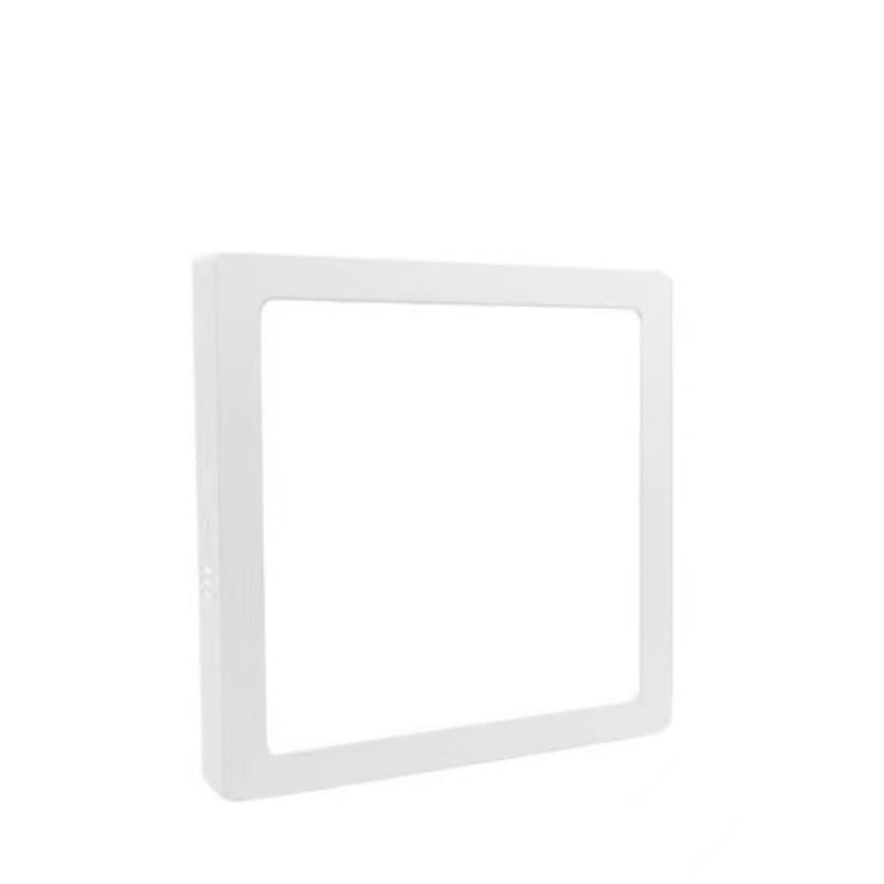 Plafon LED Bivolt Sobrepor 25W Quadrado Branco Frio l Quente