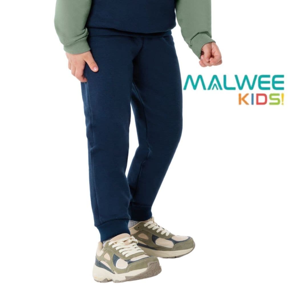 CALÇA MALWEE INFANTIL MENINO BASICA MOLETOM FLANELADA UNISSEX
