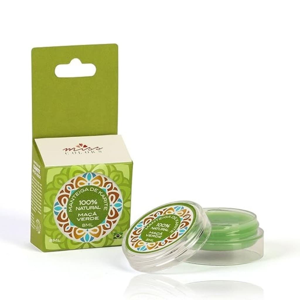 Cera Nutritiva Unhas e Cutículas - Manteiga de Karité com Extrato de Maça Verde - 100% Natural - 8g - Miss Colors
