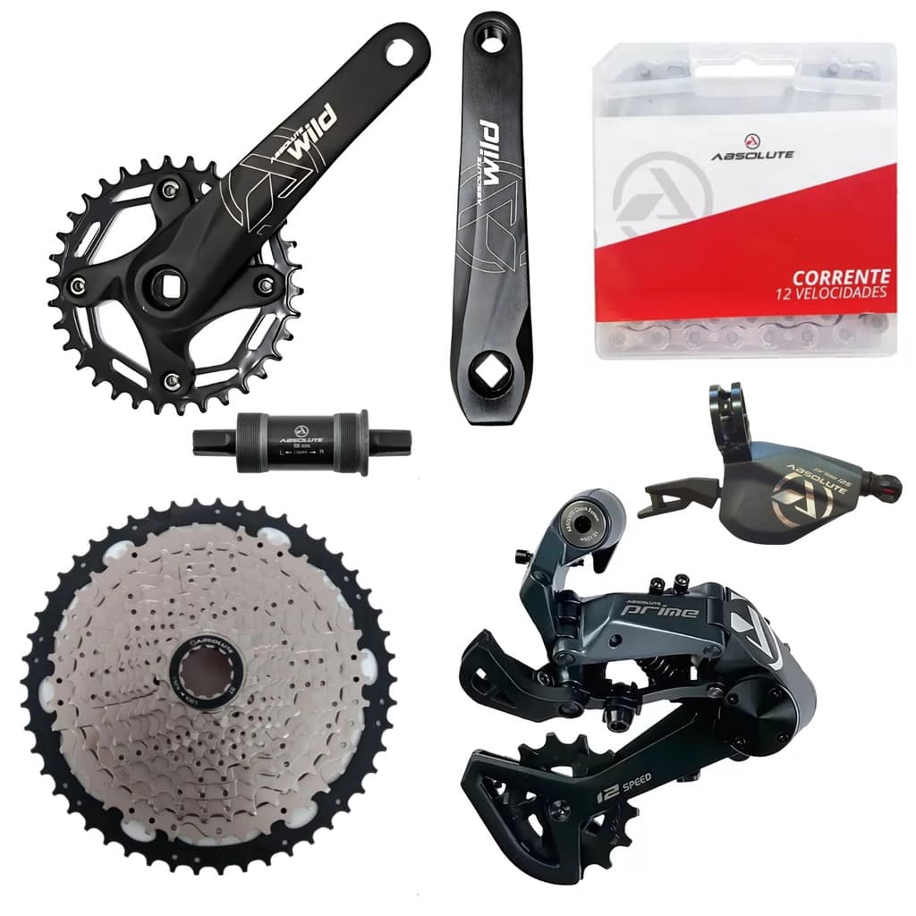 Grupo Absolute Prime 12v 11/50 C/ Pedivela 175mm 34t BCD 104