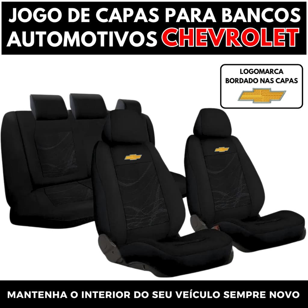 Capa Para Bancos Automotivo Tecido Grosso Carro Chevrolet Corsa Celta Onix Agile Prisma