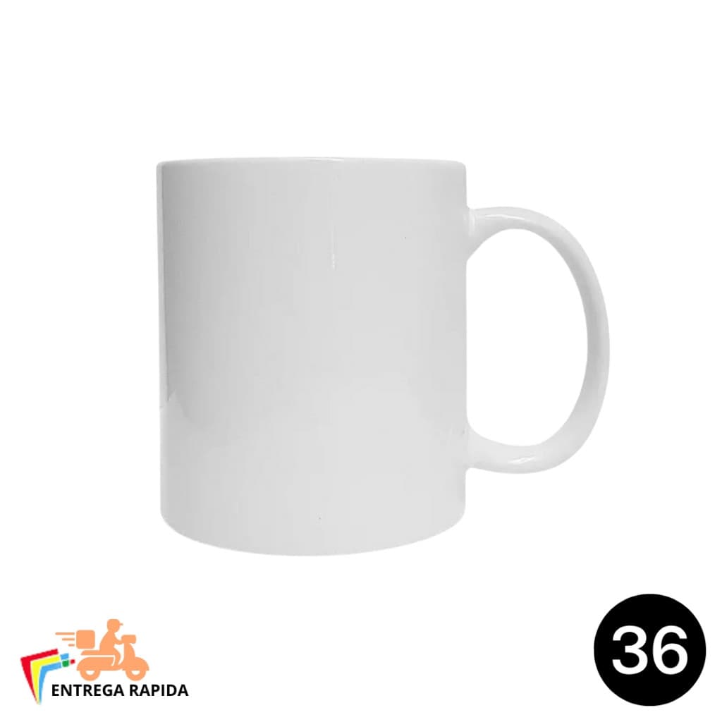 Caixa Caneca Branca Importada  325ml 36 und