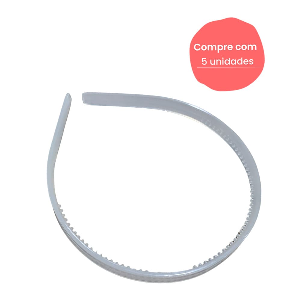 Tiara Dentinho Inquebrável Transparente de Silicone (10mm)