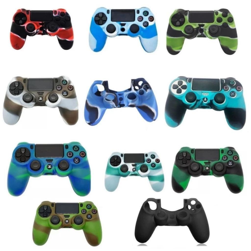 Capa Flexível De Silicone Protetora para Controle PS4 Diversas Cores