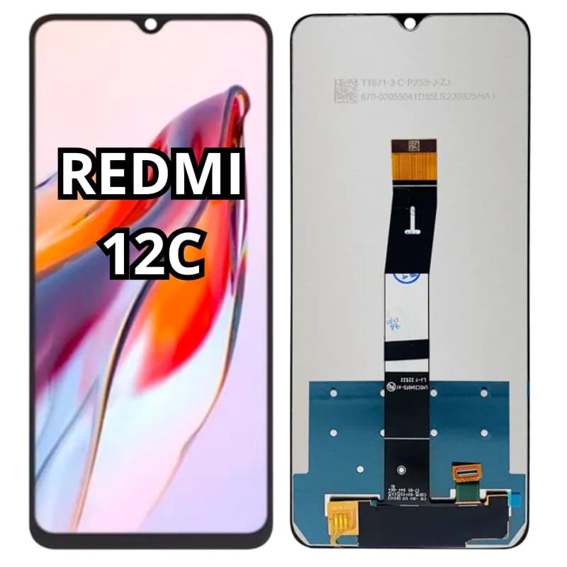 Tela Touch Display Lcd Compativel Xiaomi Redmi 12c Com Aro / Sem Aro / VIVID - A Pronta Entrega
