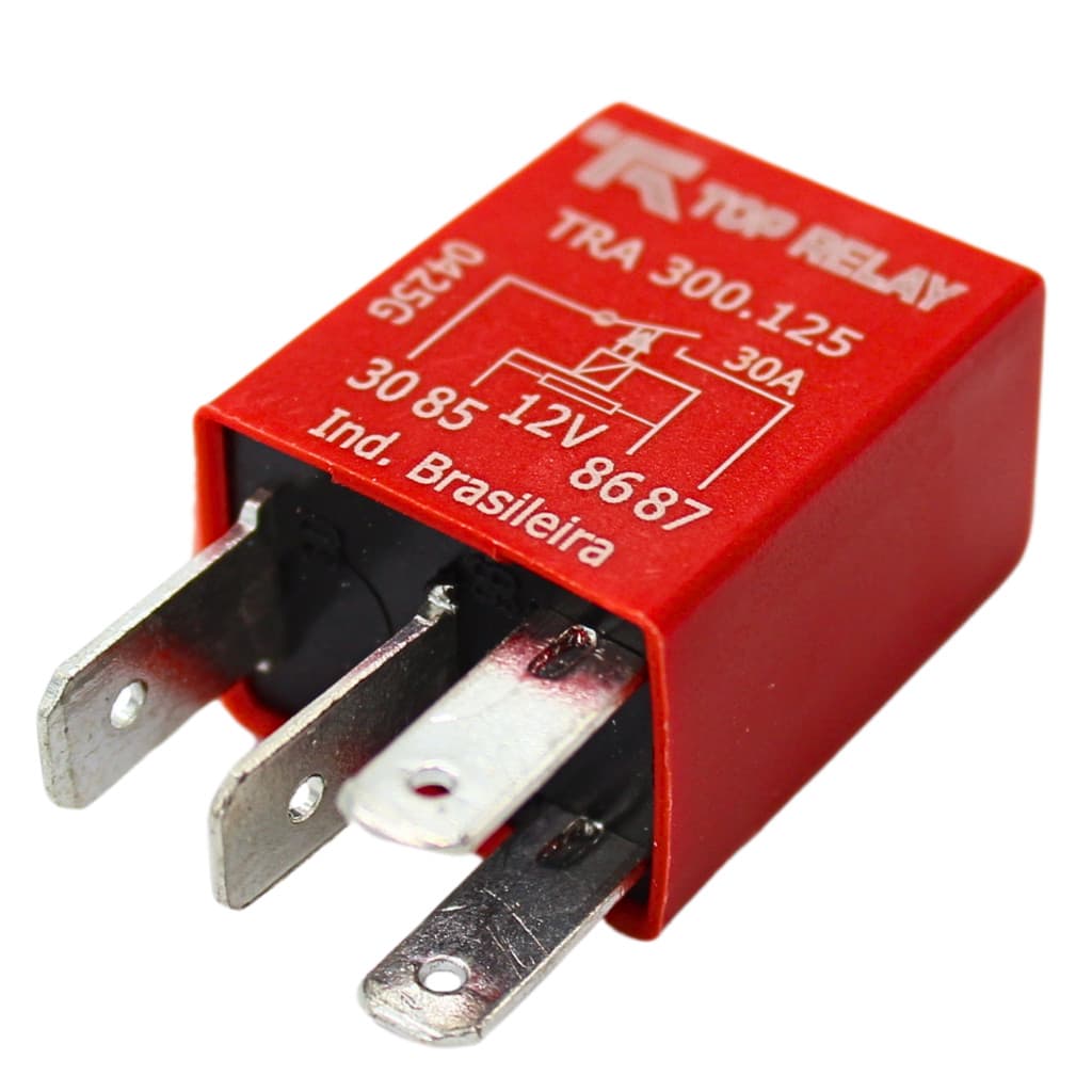 Mini Relé Auxiliar Automotivo 30a 12v 4 Terminais Universal