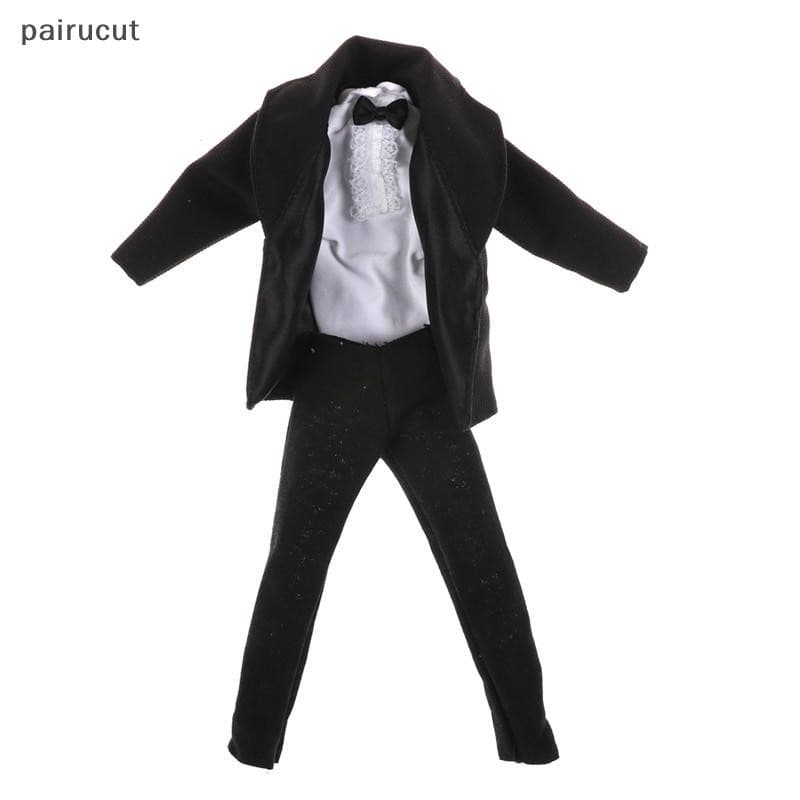 Uiu 1 Conjunto Terno Formal Gravata Borboleta Preta Roupas De Noivo De Casamento Smoking Para Boneca Ui