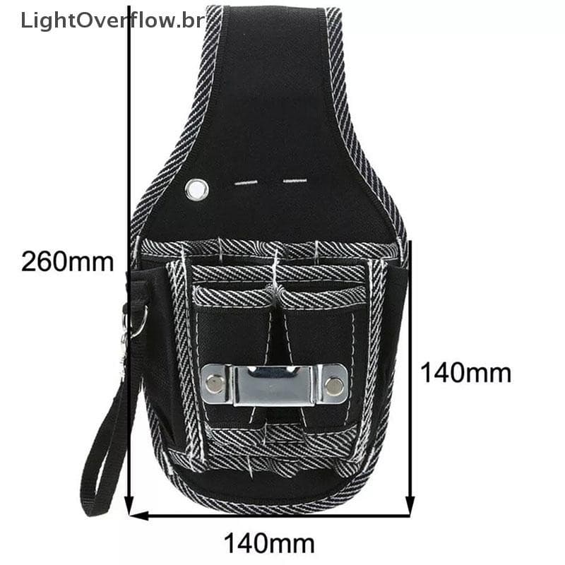 [LightOverflow] Eletricista Cintura Bolso Ferramenta Cinto Bolsa Chave De Fenda Kit Titular Caso Cal [BR]