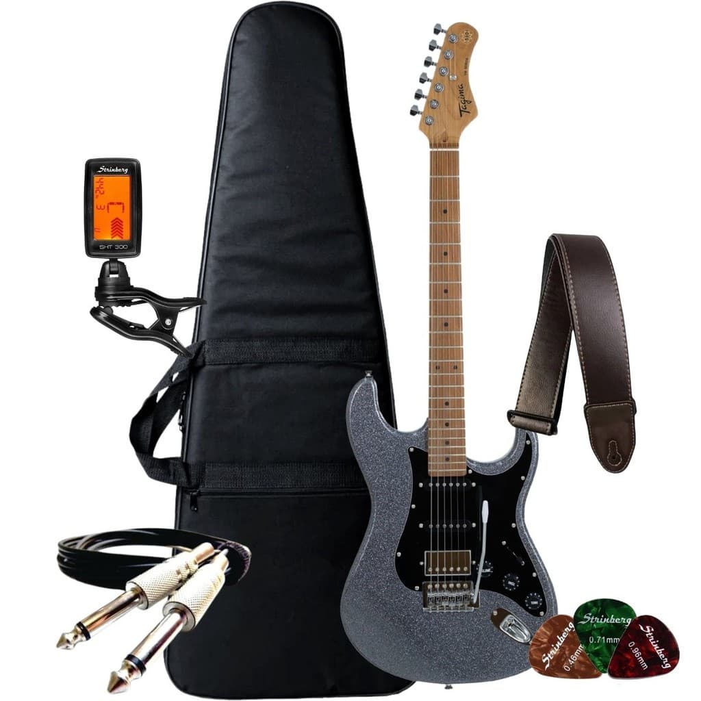 Kit Guitarra Elétrica Tagima TG-580 Escala Clara +Acessórios