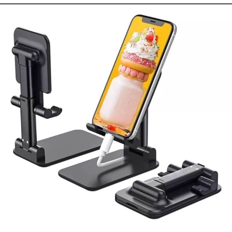 Suporte De Tripé Para Celular, Smartphone, Portátil, Desktop, Selfie 360º, Preto, Multiuso SEM GANCHO