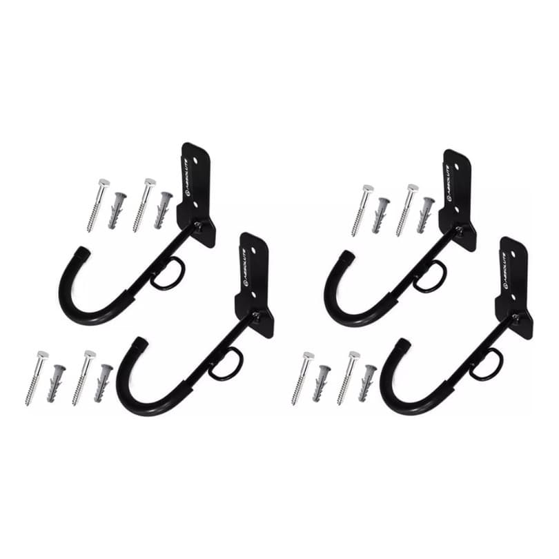 Kit 4 Suporte Vertical Bicicletario Para Bike Anel Cadeado