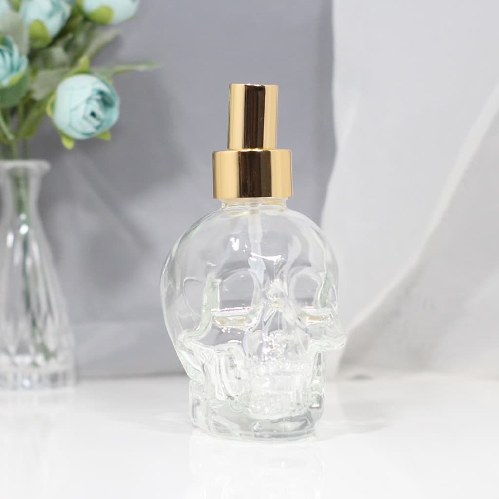 Frasco Home Spray Vidro Pulverizador Borrifador Caveira