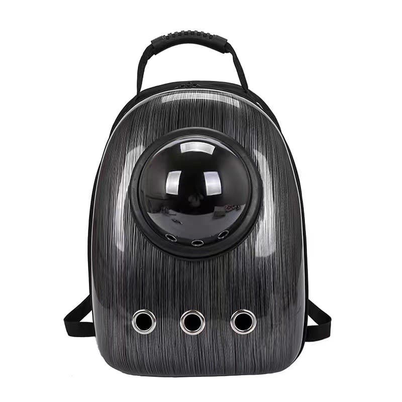 Mochila de Transporte Pet, respirável e com visão Preta