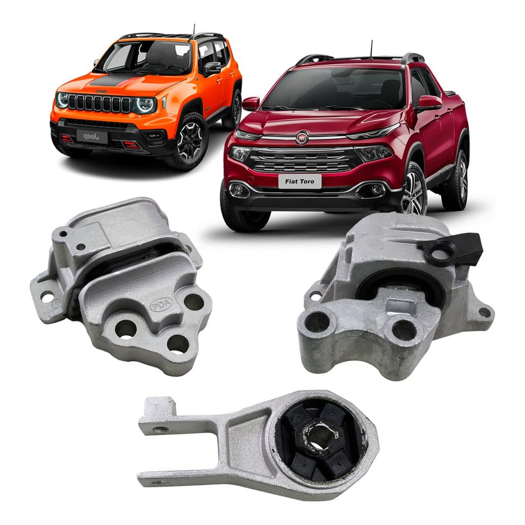 Kit Coxim Calço Motor Renegade Toro 1.8 Flex 2016 A 2020