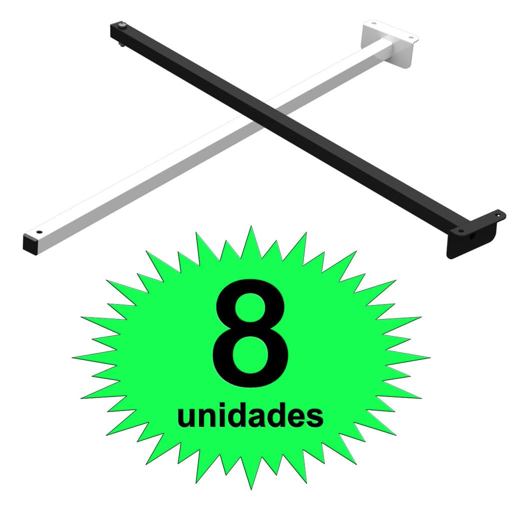 08 SUPORTES REFLETOR FACHADA BANNER BRAÇO 60 cm 08 Cjt