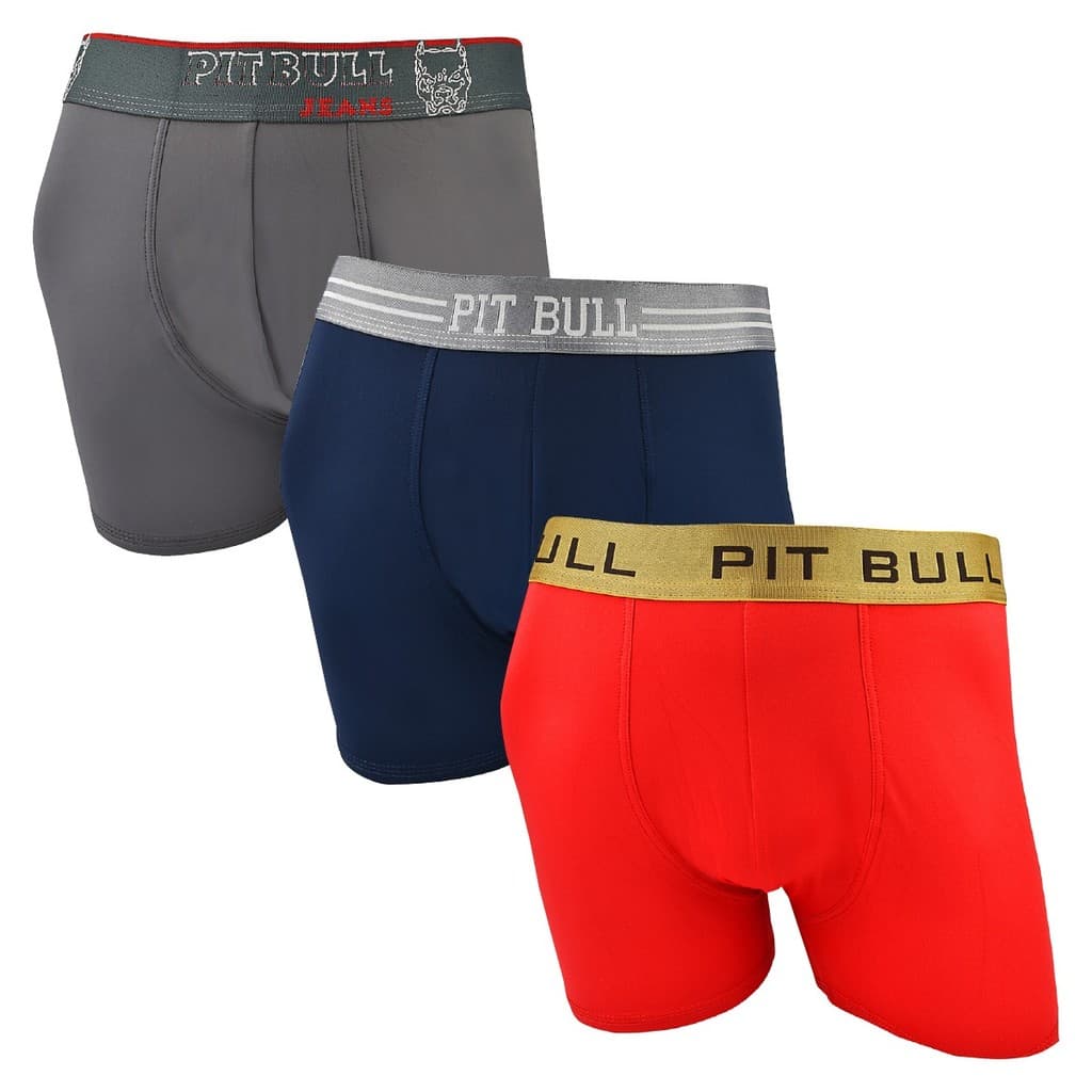 Kit 2 Cuecas Boxers Confortáveis Poliamida Estampas Lisas