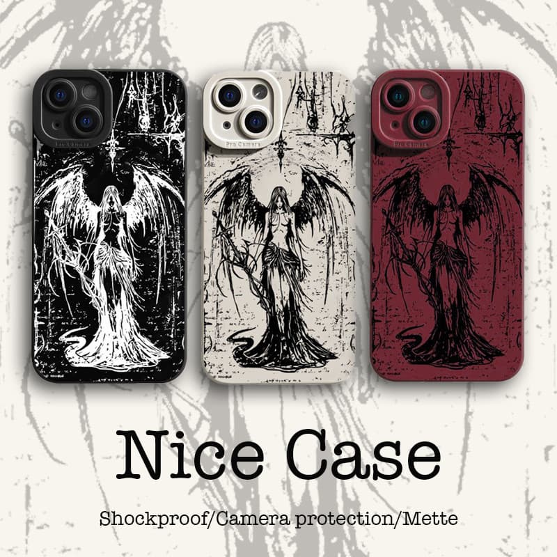 Capa De Telefone Estilo Gótico Para Samsung Galaxy S25 Edge S24 S23 S21 S20 Ultra FE Lite Plus + Traseira De Luxo Fofa E