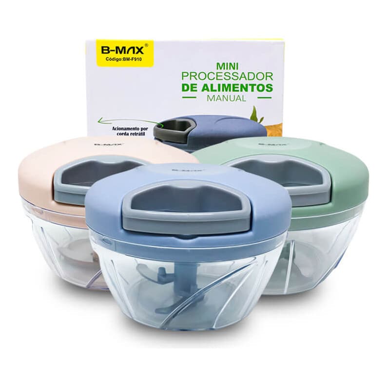 Processador Picador De Alimentos 500ml 3 Lâminas Tempero Top