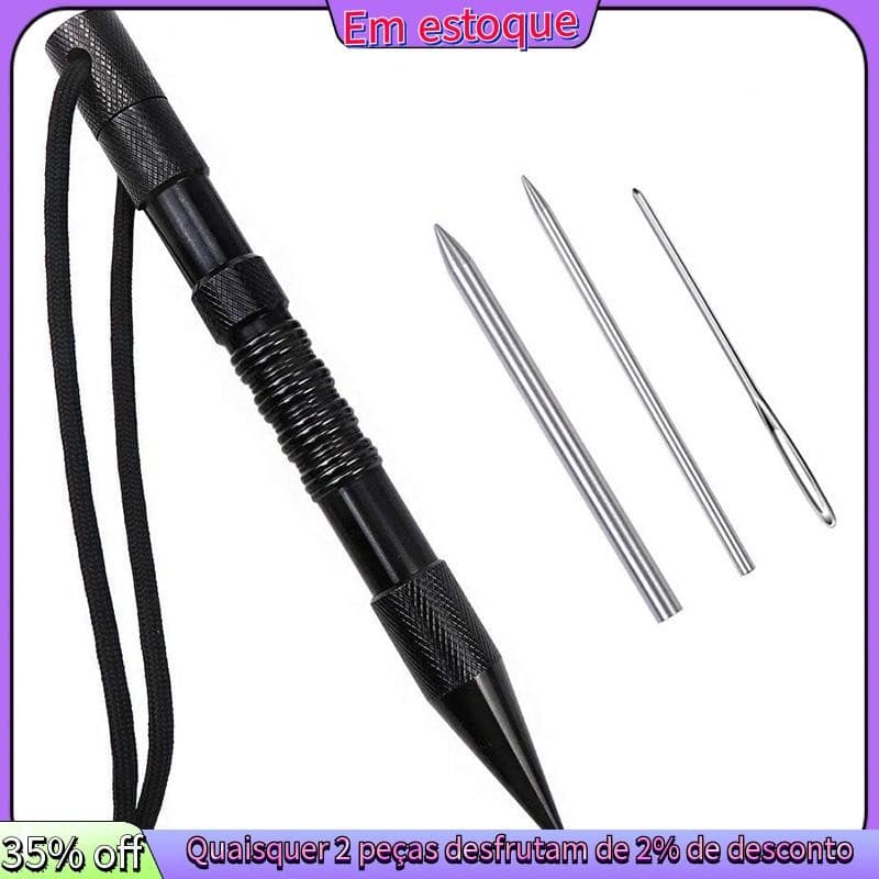 4 Pçs Pico Com Agulhas/Fids De Laço Para Paracord Ou Couro Trabalho Conjunto De Costura