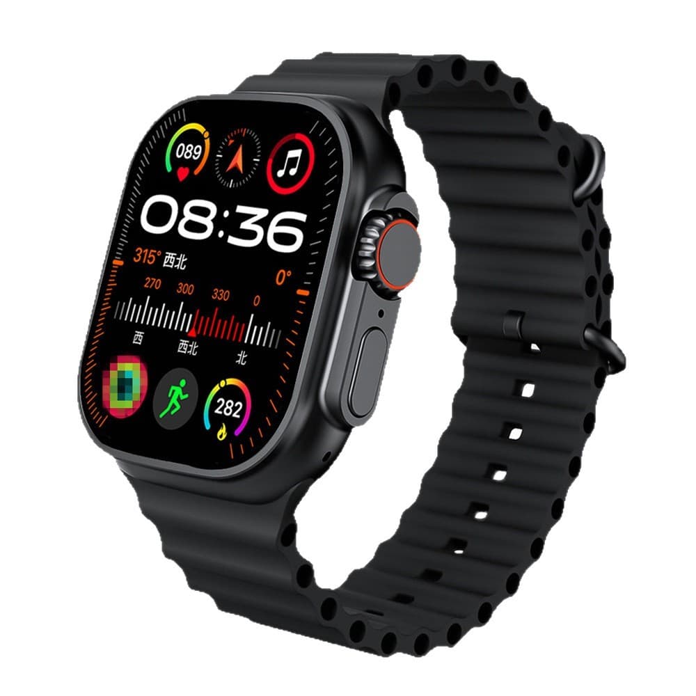 Relógio Smartwatch Ultra Tela infinita Pulseira Loop Carregador Por indução