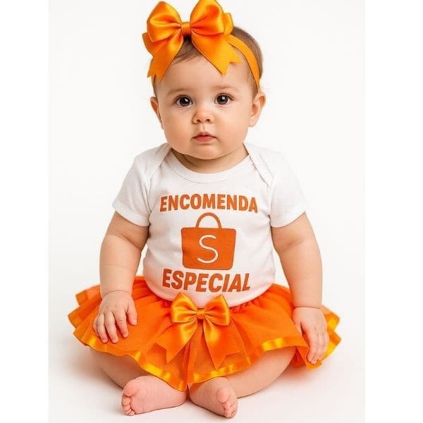 Body Bebê Temático Fantasia Festa Mesvesário  Pediu, chegou!!!