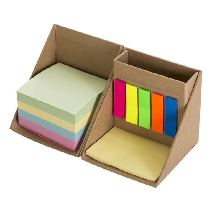 Kit 50 Bloco De Anotações Cubo Reciclável Com Post-it