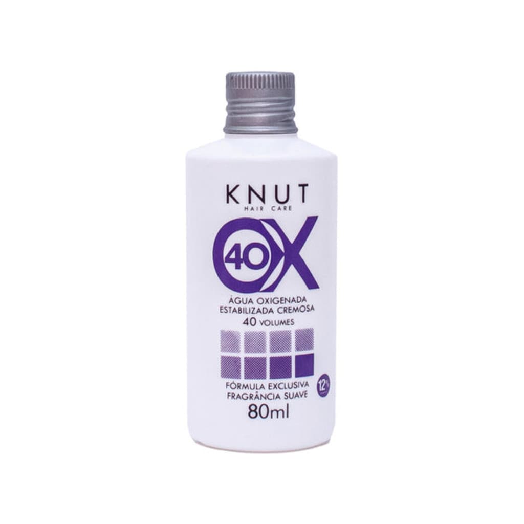 Água Oxigenada Estabilizada Cremosa 40 volumes (12%) Knut 80ml