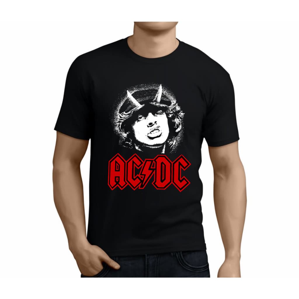 Linda Camisa Masculina Feminina AC DC  Camiseta de Banda de Rock N Roll 100% Algodão Premium