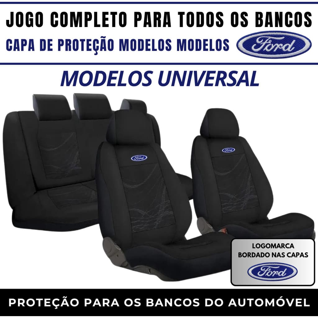 Capa Para Banco Ford Tecido Grosso Impermeável Acolchoado Todos Automóveis E Veículos Modelos Ford