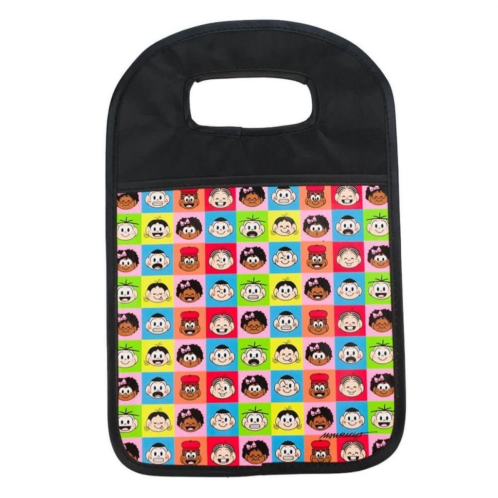 Lixeira Carro Quadrinhos Rostos 35x23.5cm - Turma Da Mônica