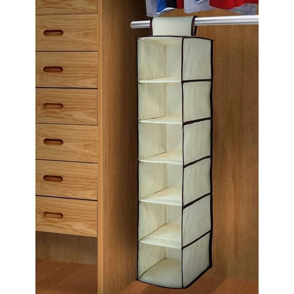 Sapateira Organizador De Armário 6 Divisórias Multiuso Dobrável - Envio 24hrs!