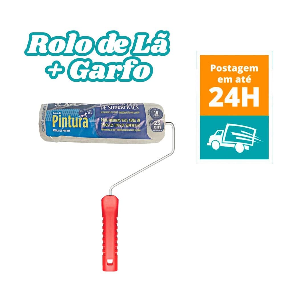 Rolo de pintura de parede de Lã Sintética tinta a base de agua todas as superficies